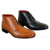 Rossellini Aldo Mens Laced Chelsea Dealer Ankle Boots Tan Brown Black Smart Casual Leather