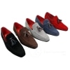 Mens Suede Loafers Driving Shoes Slip On Tassle Design Leather Smart Casual