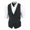Mens Waistcoat Wool Olive Green with Red Blue Brown Check Tweed Classic Vintage Tailored Fit