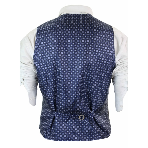 Mens Waistcoat Wool Olive Green with Red Blue Brown Check Tweed Classic Vintage Tailored Fit
