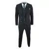 Mens Black Vintage 1920s Suit