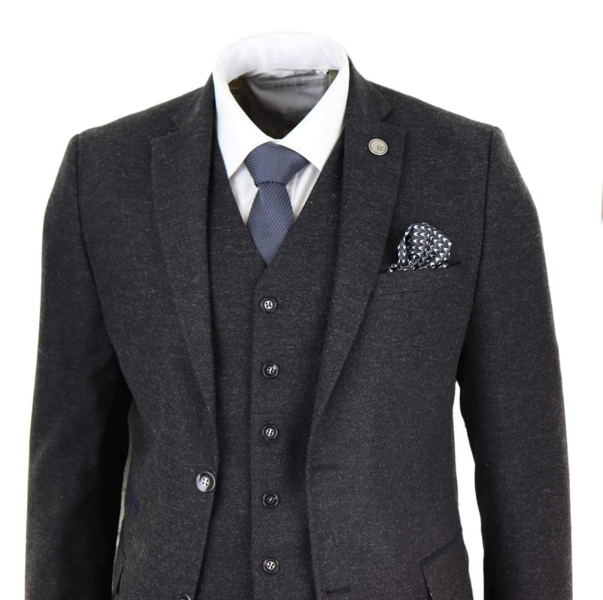 Mens Black Vintage 1920s Suit: Buy Online - Happy Gentleman