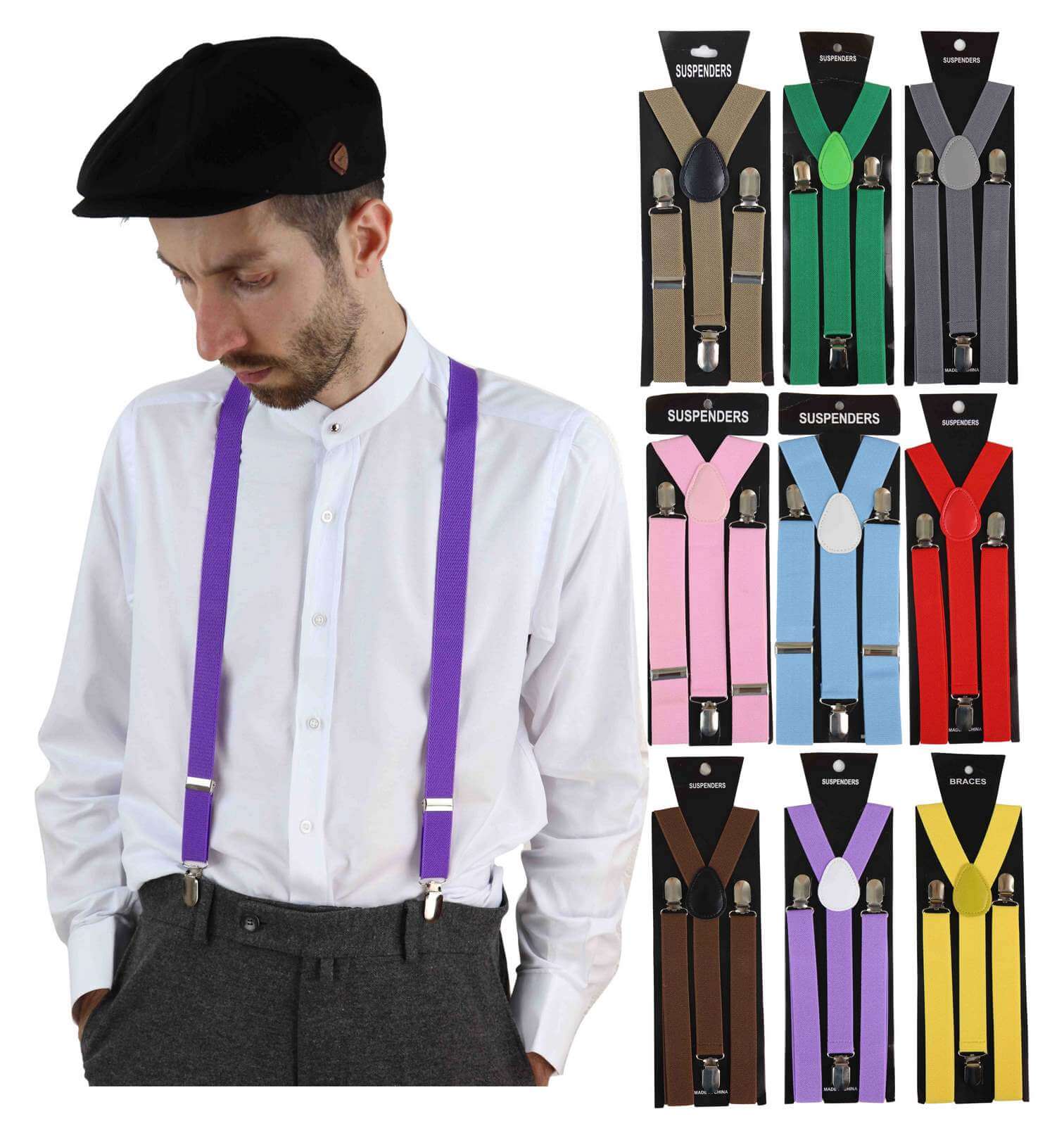 Mens Classic Trouser Suspenders: Buy Online - Happy Gentleman
