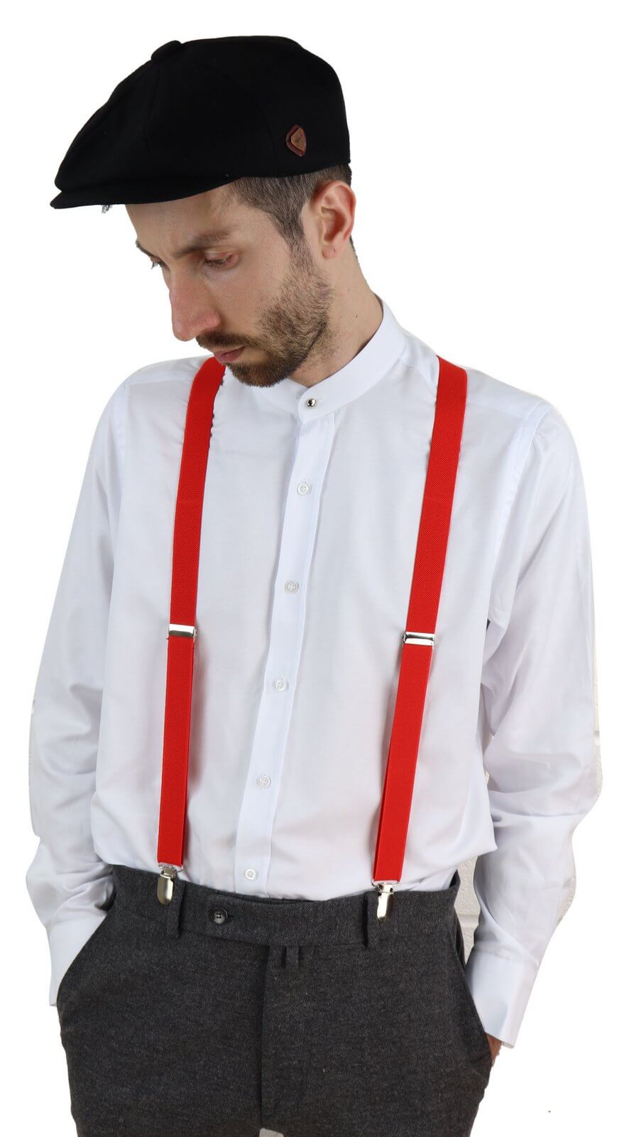 Khaki Suspender Bib Overalls Men's Casual Street Style Mid - Temu Mexico