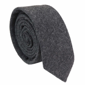 Mens Tie and Hankie Set – Grey Tweed STZ23, One Size