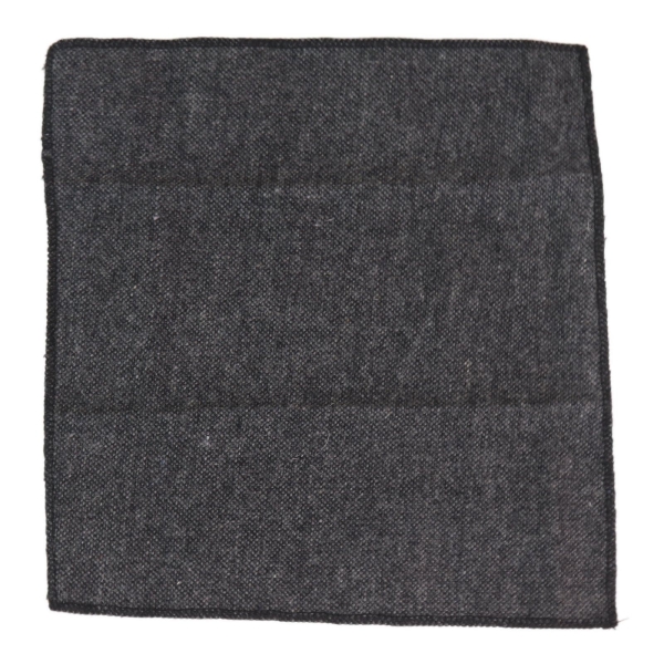 Herren Krawatte und Taschentuch Set - Grau Tweed STZ23, Einheitsgröße