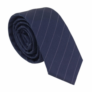 Mens Tie and Hankie Set – Navy Stripe STZ41, One Size