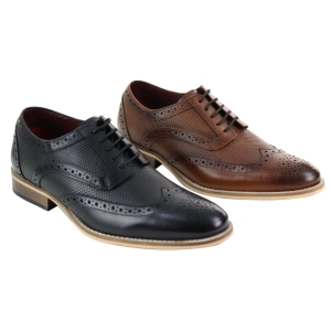 Mens Oxford Shoes with Modern Pattern