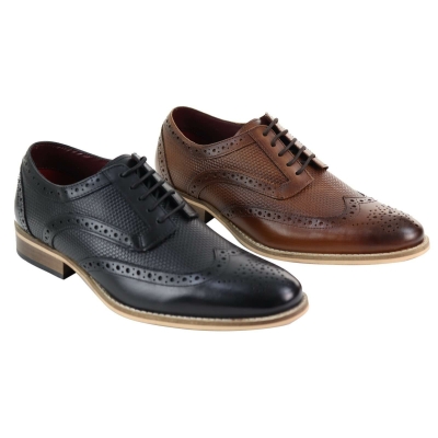 Herren Oxford Schuhe mit modernem Muster