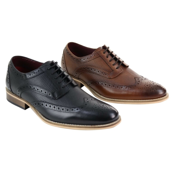 Mens Oxford Shoes with Modern Pattern