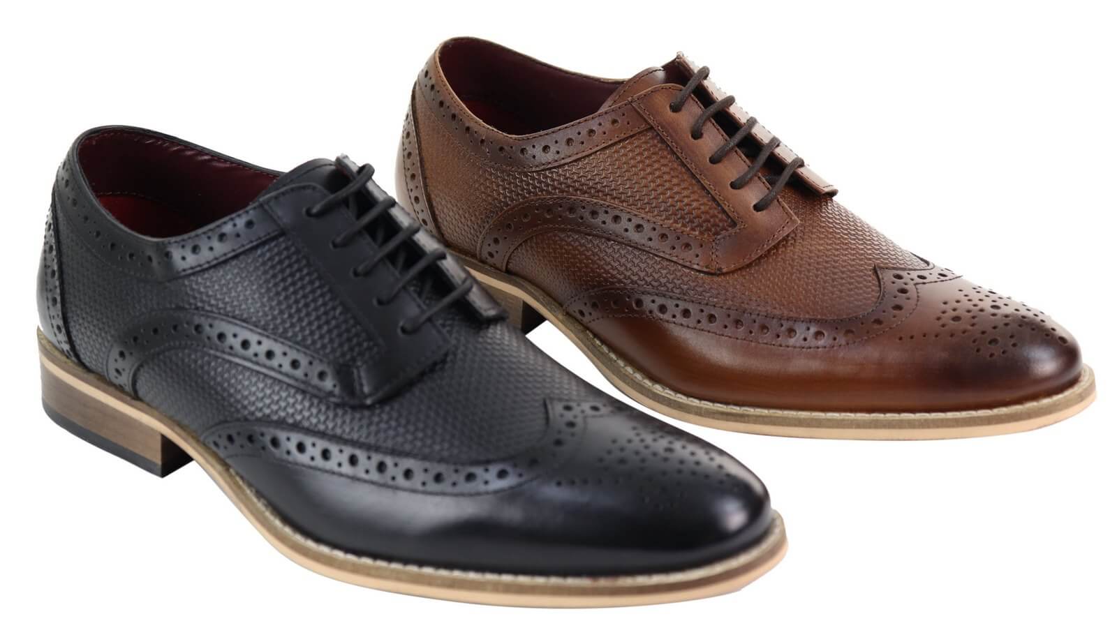 Mens Oxford Shoes with Modern Pattern | Happy Gentleman