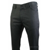Mens Pin Stripe Straight Cut Trousers Smart Casual Grey Short Reg Long Office Work