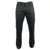 Mens Pin Stripe Straight Cut Trousers Smart Casual Grey Short Reg Long Office Work