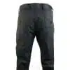 Mens Pin Stripe Straight Cut Trousers Smart Casual Grey Short Reg Long Office Work