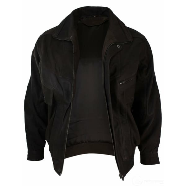 Mens Classic Bomber Black Nubuck Washed Brown Real Leather Jacket-Brown