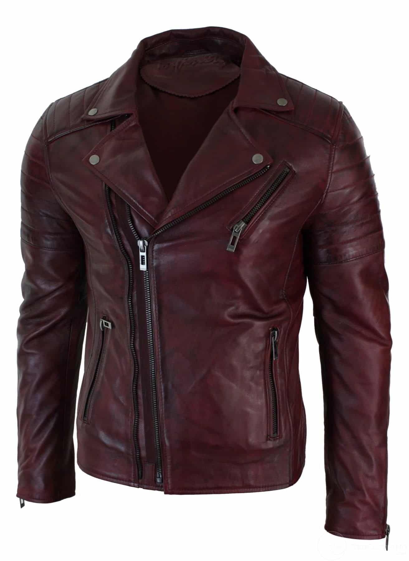 Womens Marlon Brando Biker Leather Jacket Tout Ensemble