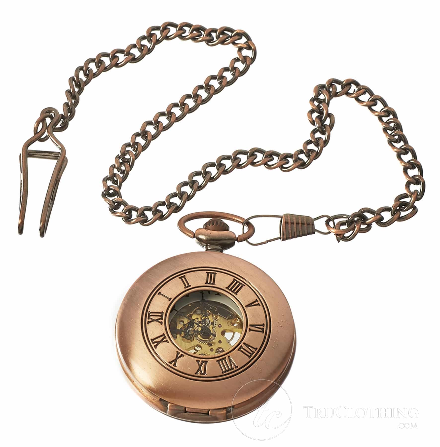 Automatic Mechanical Vintage Pocket Watch-Rose Gold | Happy Gentleman