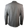 Mens Light Brown Herringbone Tweed Vintage Slim Fit Blazer Smart Casual Jacket