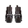Mens Real Leather Cowboy Boots with Chain