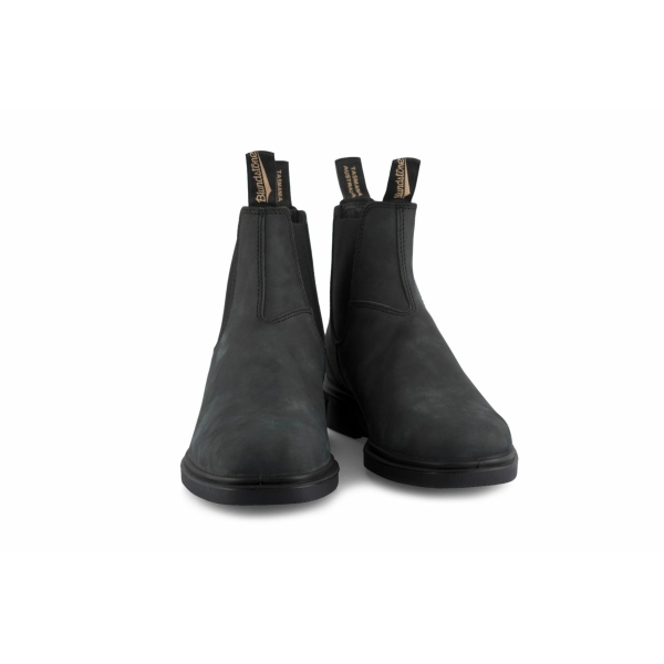 Blundstone 1308 Rustic Black Leather Chiesel Toe Chelsea Boot