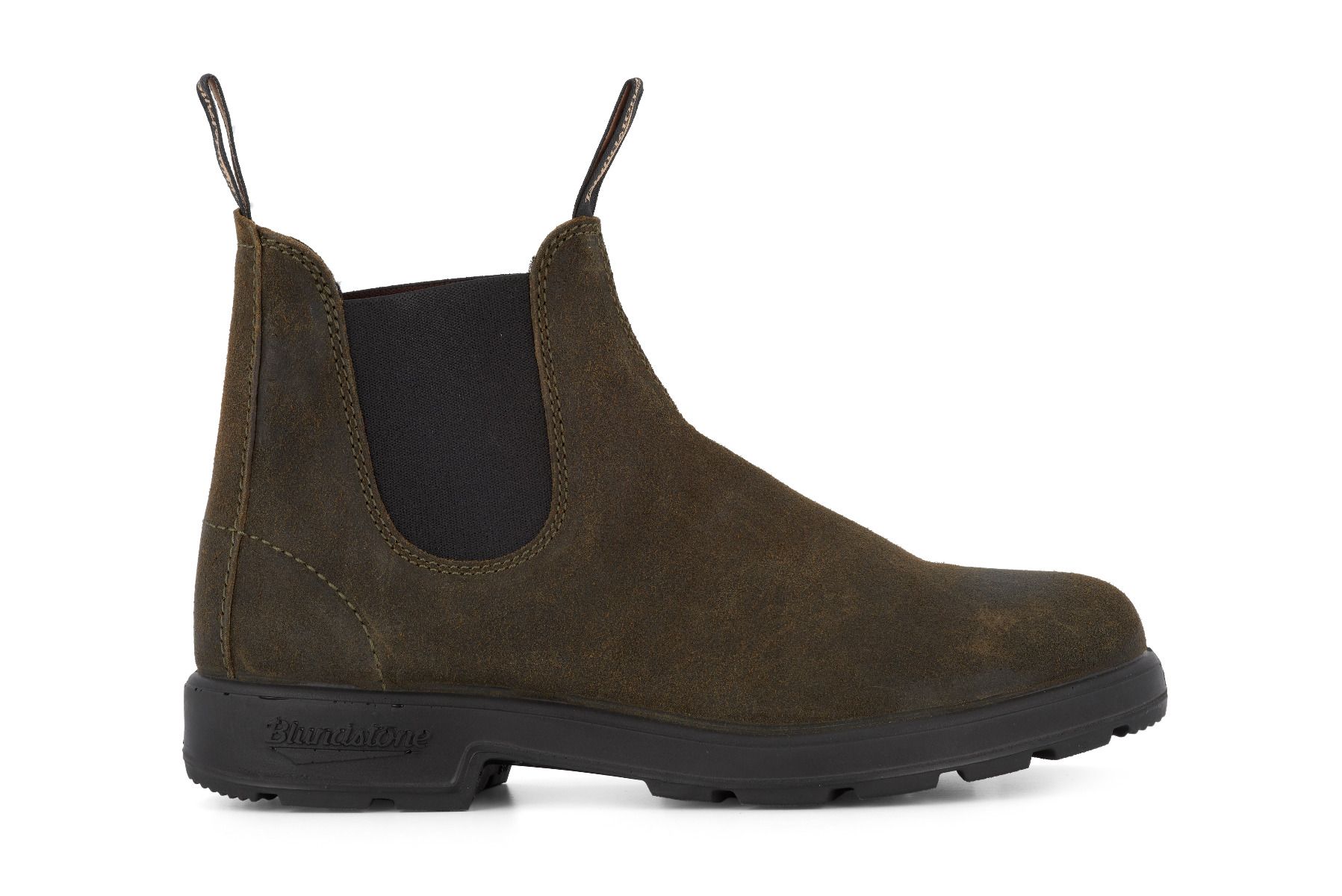 Blundstone 1615 Dark Olive Suede Leather Chelsea Boot: Buy Online ...