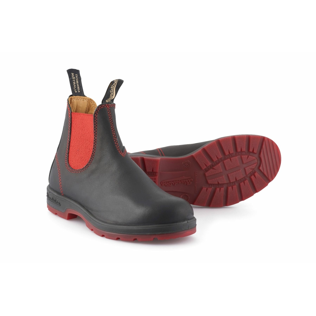 Blundstone 1316 Black Red Leather Chelsea Boots: Buy Online - Happy ...