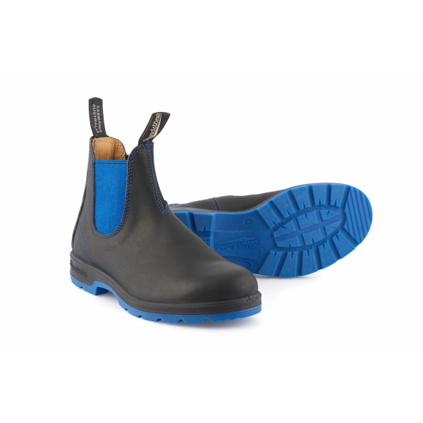 Blundstone 1403 Heritage Black Blue Leather Chelsea Boots