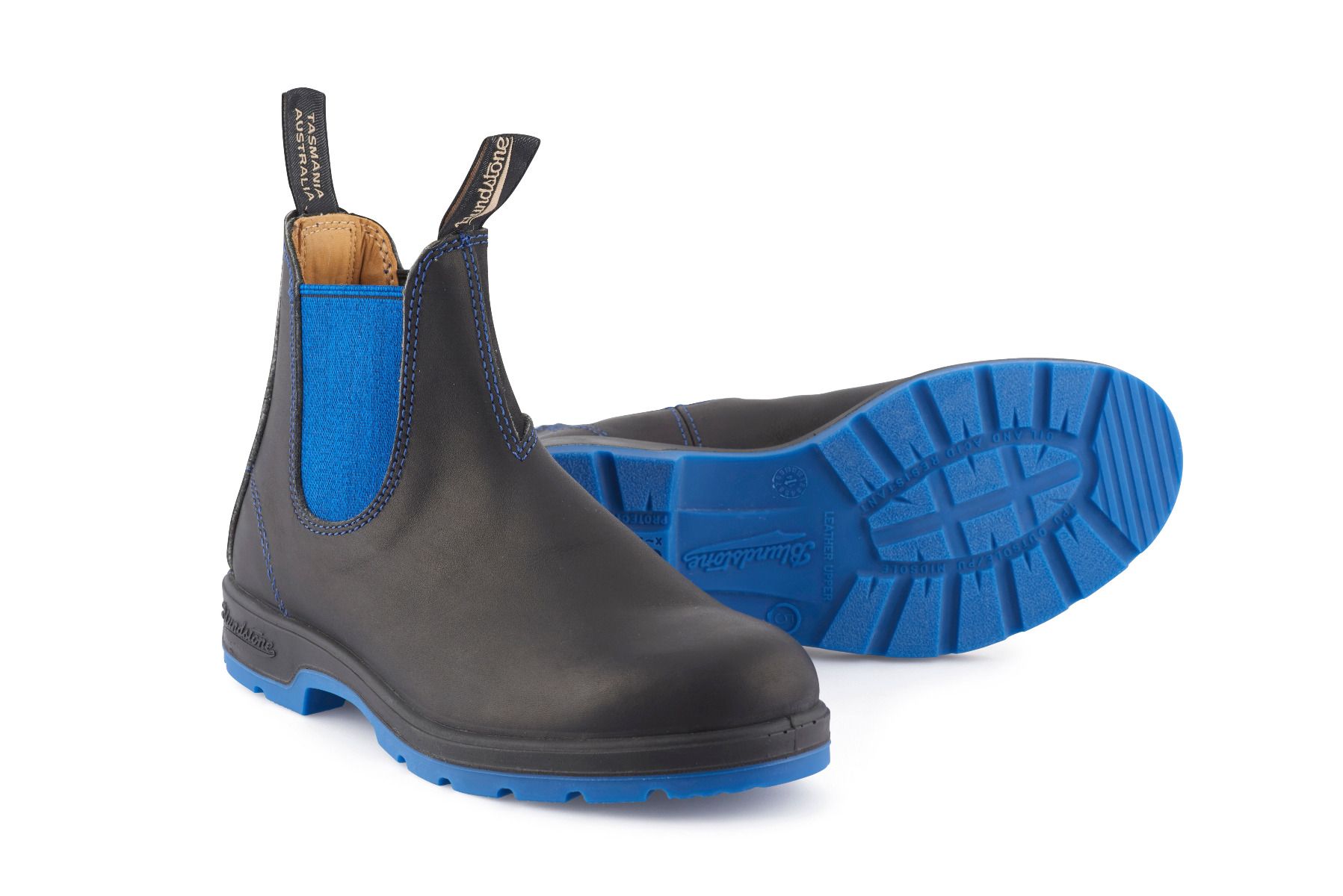 Blundstone 1403 Chelsea Boots Blue /& Black premium Leather Australian Ankle Boot