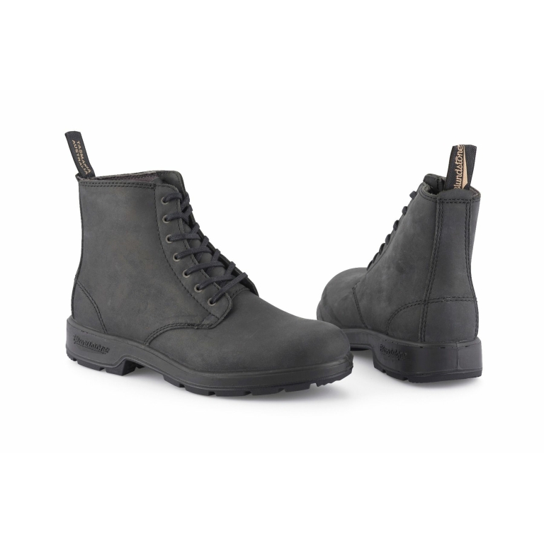 Blundstone 1451 Rustic Black Leather Boots: Buy Online - Happy Gentleman