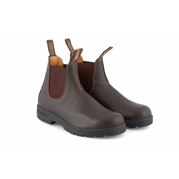 Blundstone 550 Walnut Brown Leather Australian Chelsea Ankle Boots