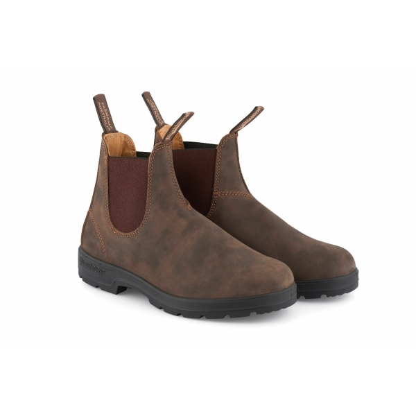 Blundstone 585 Rustic Brown Leather Australian Chelsea Ankle Boots