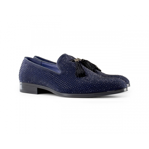 Mens Diamond Dancing Shoes with Tassels