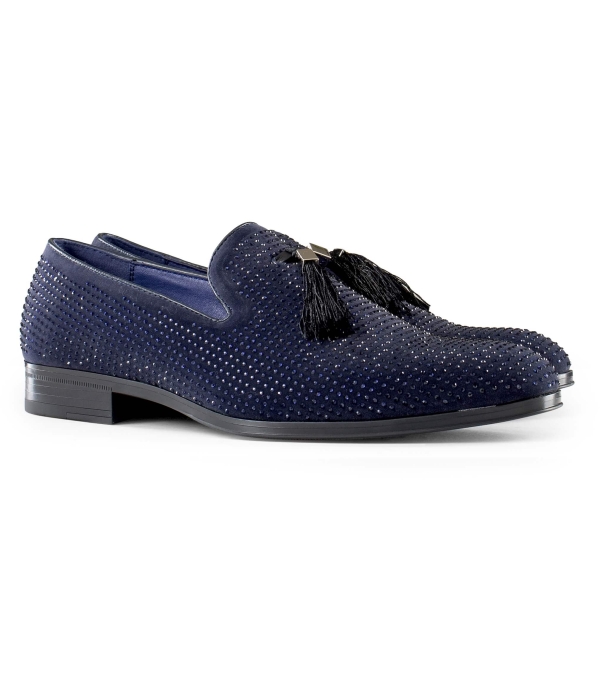 Mens Diamond Dancing Shoes with Tassels