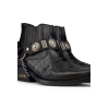 Mens Real Leather Cowboy Boots with Cuban Heel
