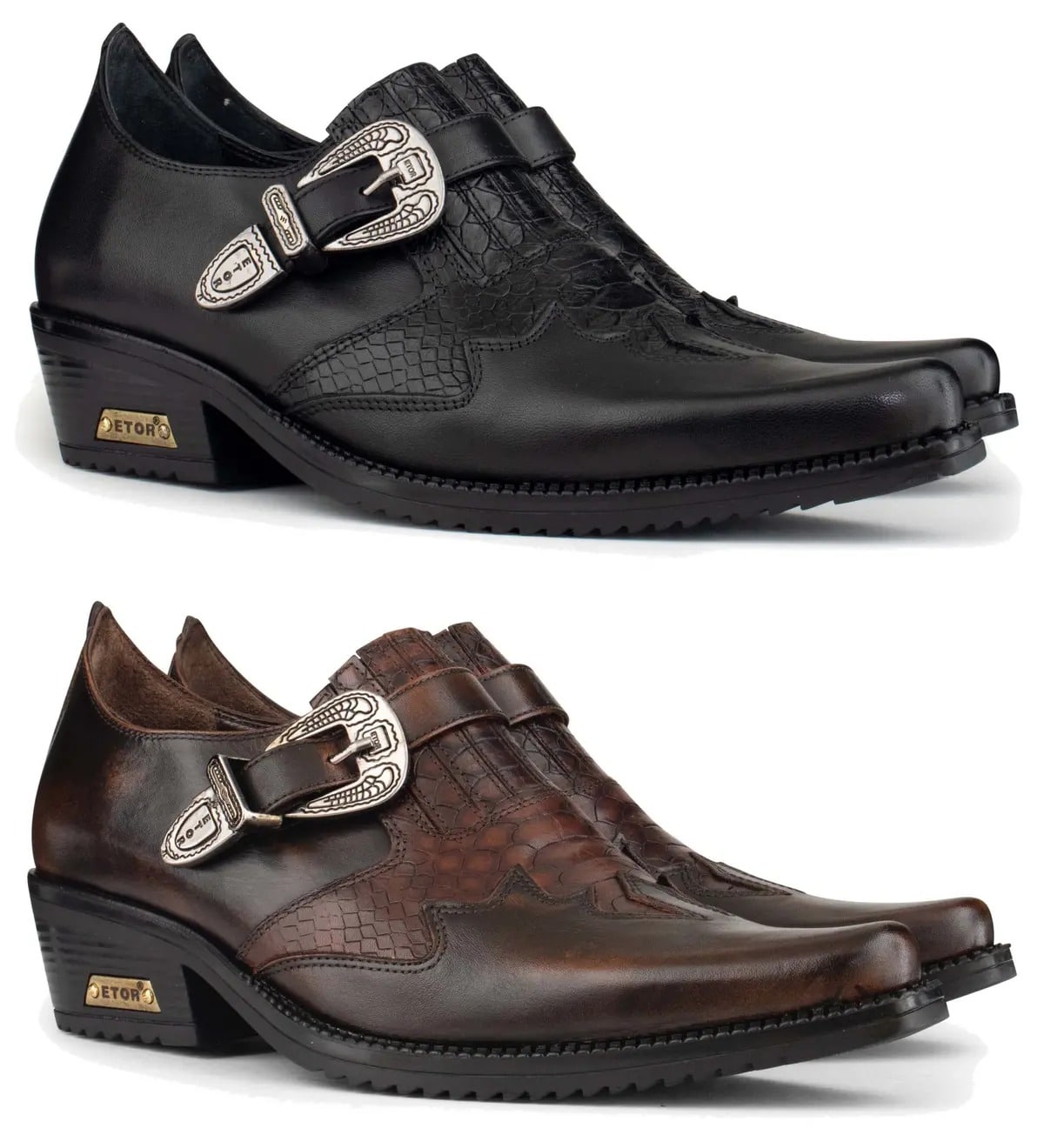 Mens Real Leather Riding Shoes with Buckle: Buy Online - Happy Gentleman