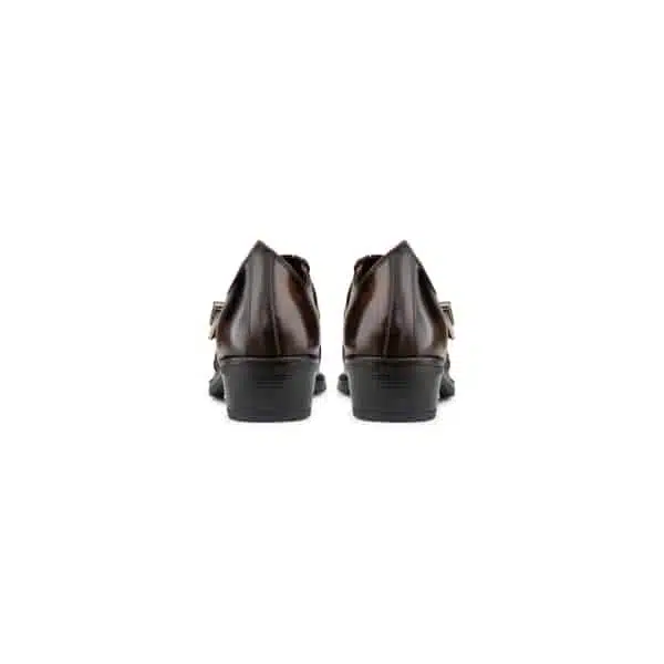 Mens Real Leather Riding Shoes with Buckle