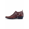 Mens Real Leather Riding Shoes with Chain