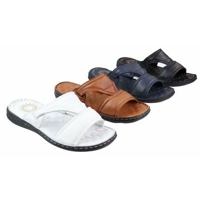 Mens Nappa Leather Slip On Sandals