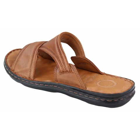 Mens Nappa Leather Slip On Sandals: Buy Online - Happy Gentleman