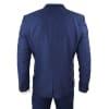 Mens Navy Blue Slim Fit 3 Piece Suit