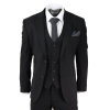 Mens Black 3 Piece Suit