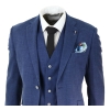 Mens Blue Summer Linen Suit
