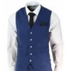 Mens Blue Summer Linen Suit