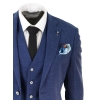 Mens Blue Summer Linen Suit