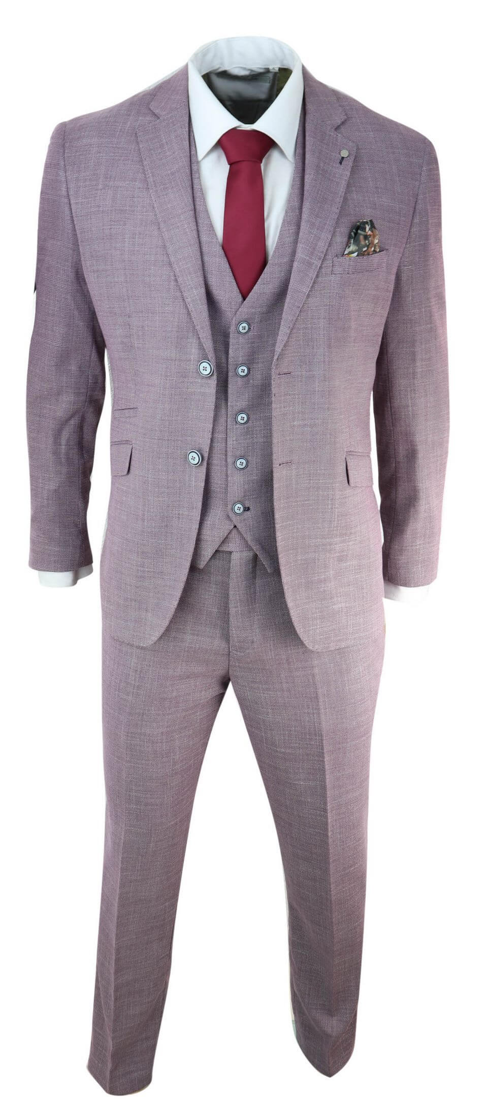 Mens Blush Pink Summer Linen Suit: Buy Online - Happy Gentleman