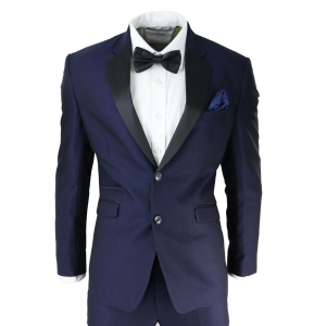 Blauer Smoking-Dinner-Anzug für Herren