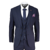 Mens Navy Blue Tailored Fit Suit