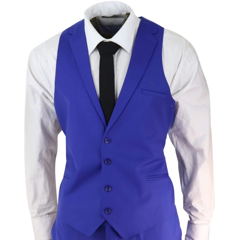 Mens Royal Blue Tailored Fit Suit: Buy Online - Happy Gentleman