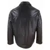 Men Mid Brown Length Classic Leather Coat