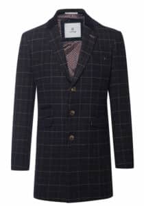 Cavani Shelby Check Tweed Overcoat for Men - Happy Gentleman